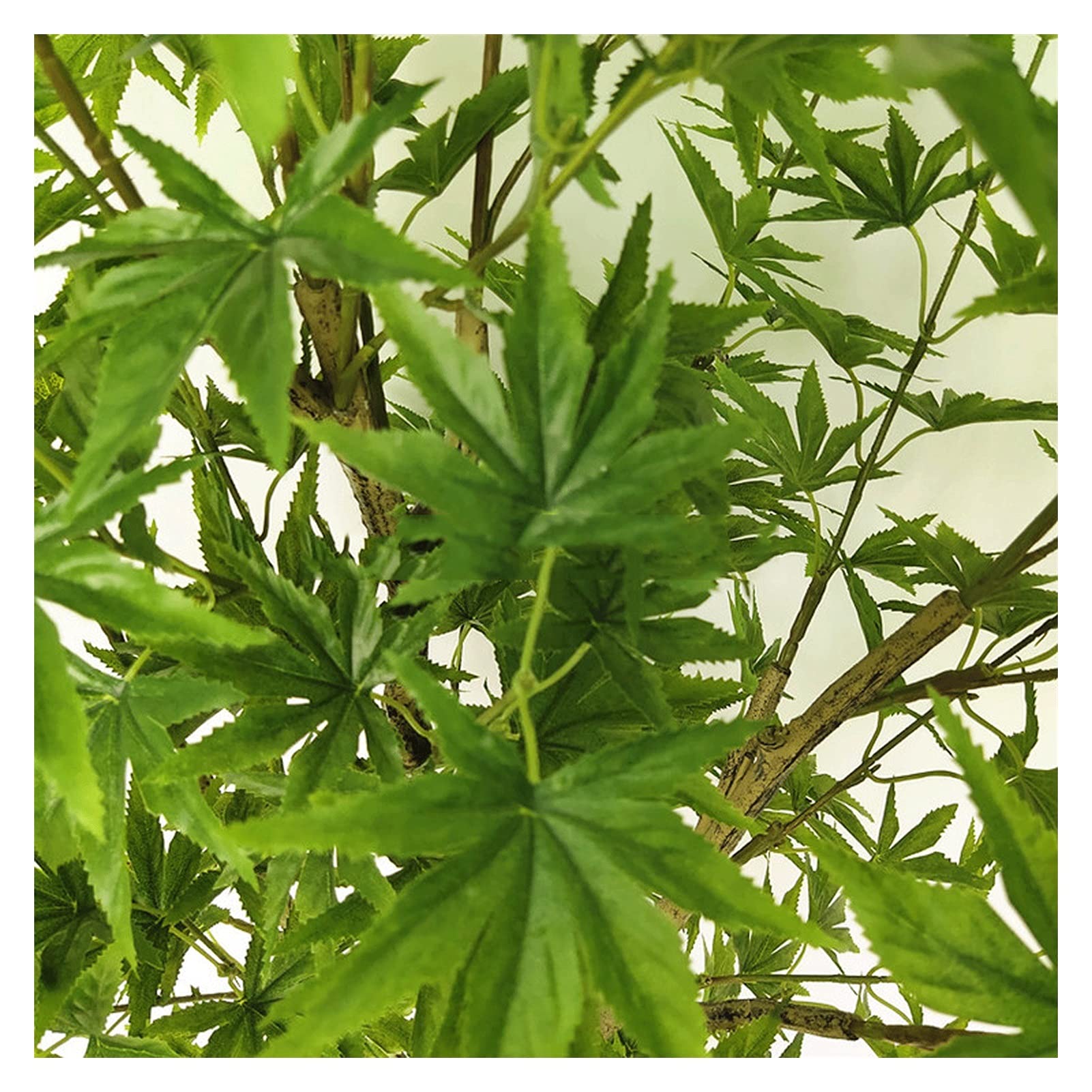 Plantas Artificiales Pequeñas plantas en maceta artificiales de 23 pulgadas, árboles de arce falsos que pueden embellecer el medio ambiente, árboles falsos para la decoración de atracciones del centro