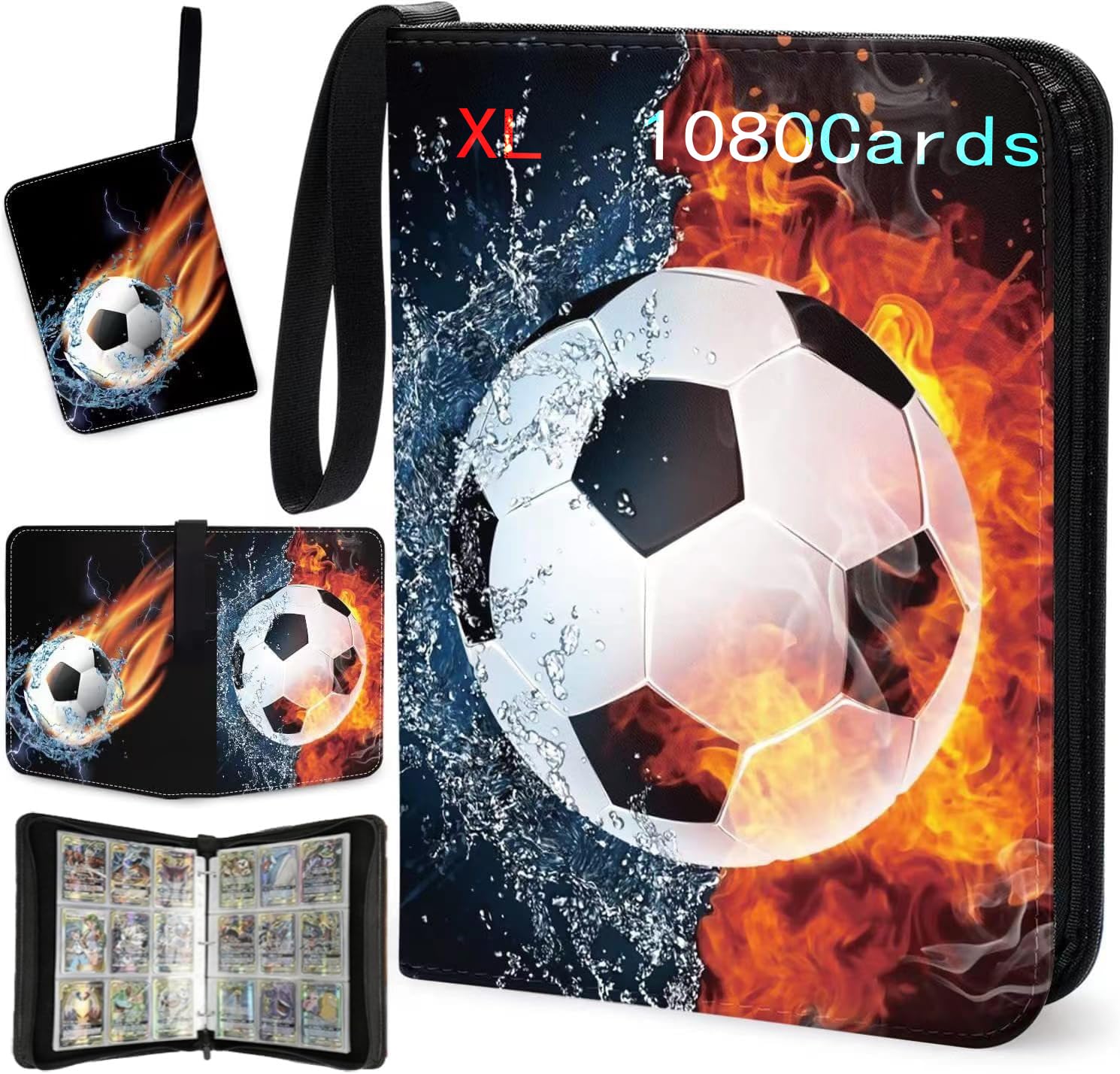 SOSINYA Pokemon Album 1080Cartas Grande Album Pokemon Para Cartas Cartas Pokemon Album Cartas Pokemon Pokemon Cartas Álbum Pokemon Cromos Pokemon Album Pokemon Grande (Type G 1080cards)