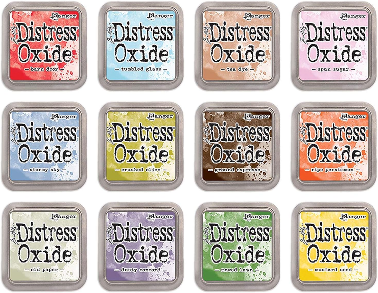 Tim Holtz Ranger Bundle of 12 Distress Oxide Ink Pads - Summer 2018 Colors