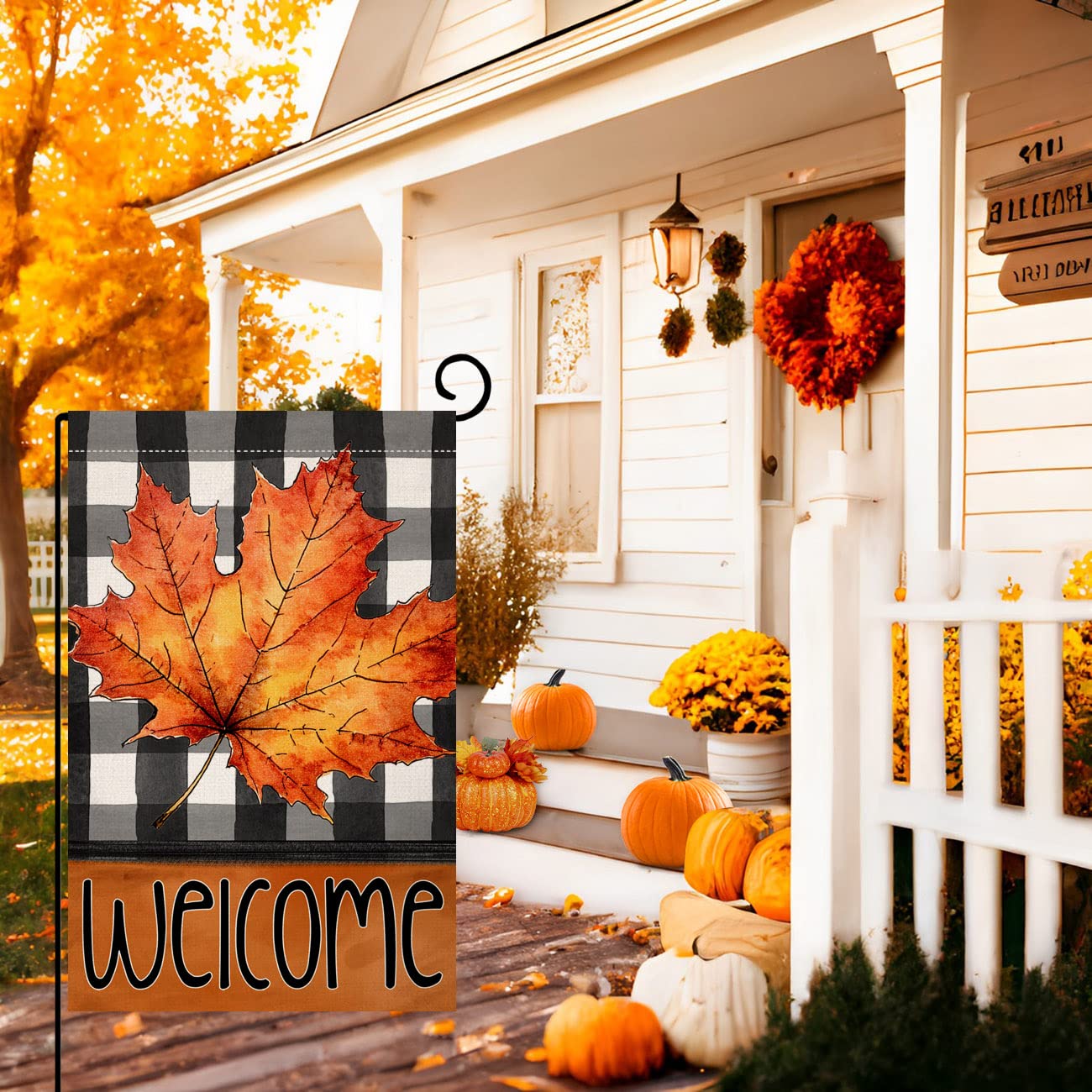 EKOREST Herbst-Gartenflagge – 30,5 X 45,7 Cm, Doppelseitig Bedruckt, Aus Wetterfestem Polyester