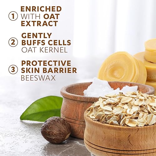 Miniatura 4 de Grisi Jabón de Avena, Barra de Jabón hecha con avena para balancear y humectar tu piel, Piel Delicada, Anti-Acné, Exfoliante, 100 g, 6 Jabones de