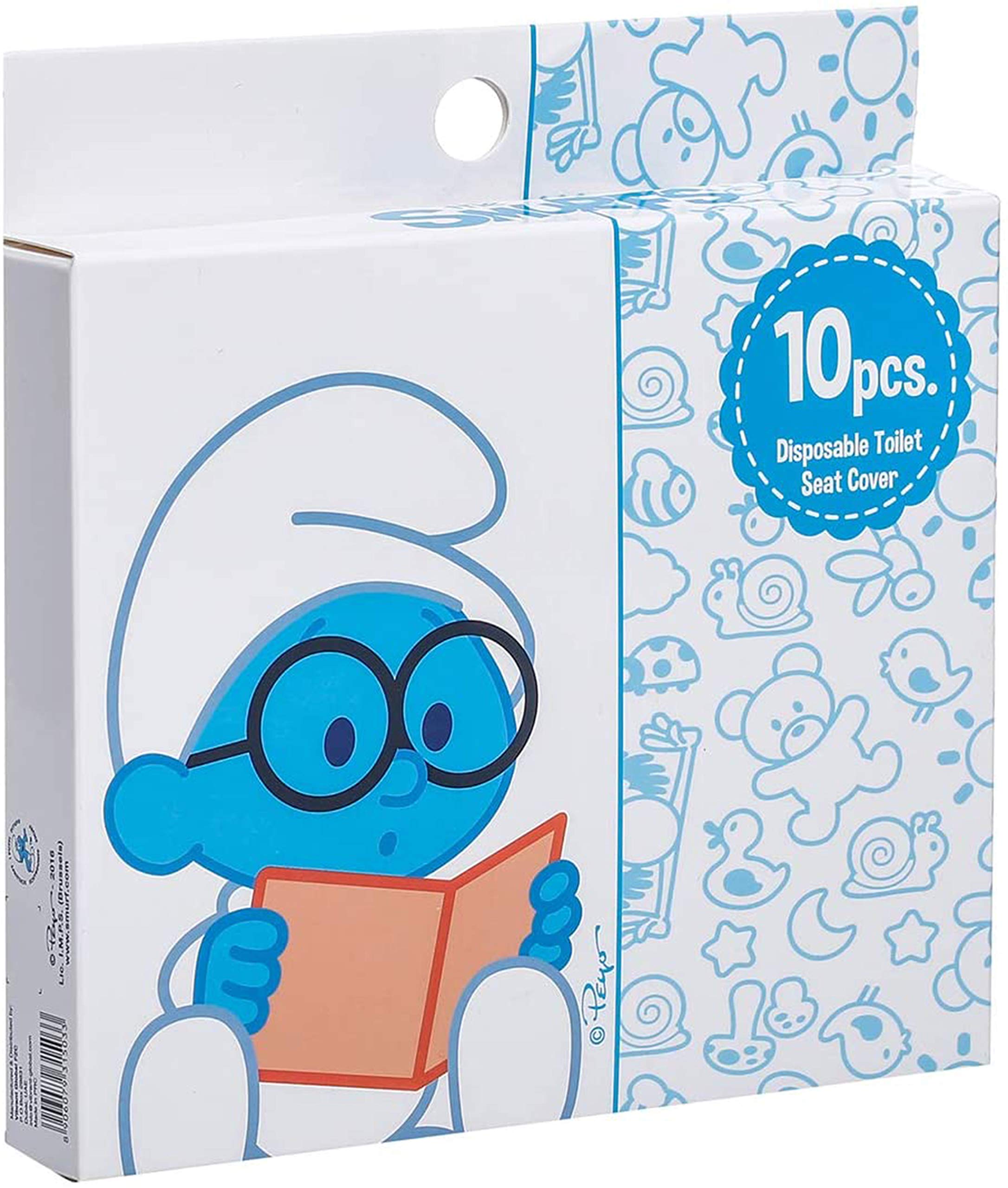 Smurfs Disposable Toilet Seat Covers 10-Pieces (Pack Of 1)