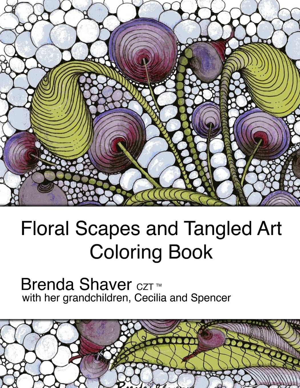 CREATESPACE Floral Scapes and Tangled Art: Coloring Book