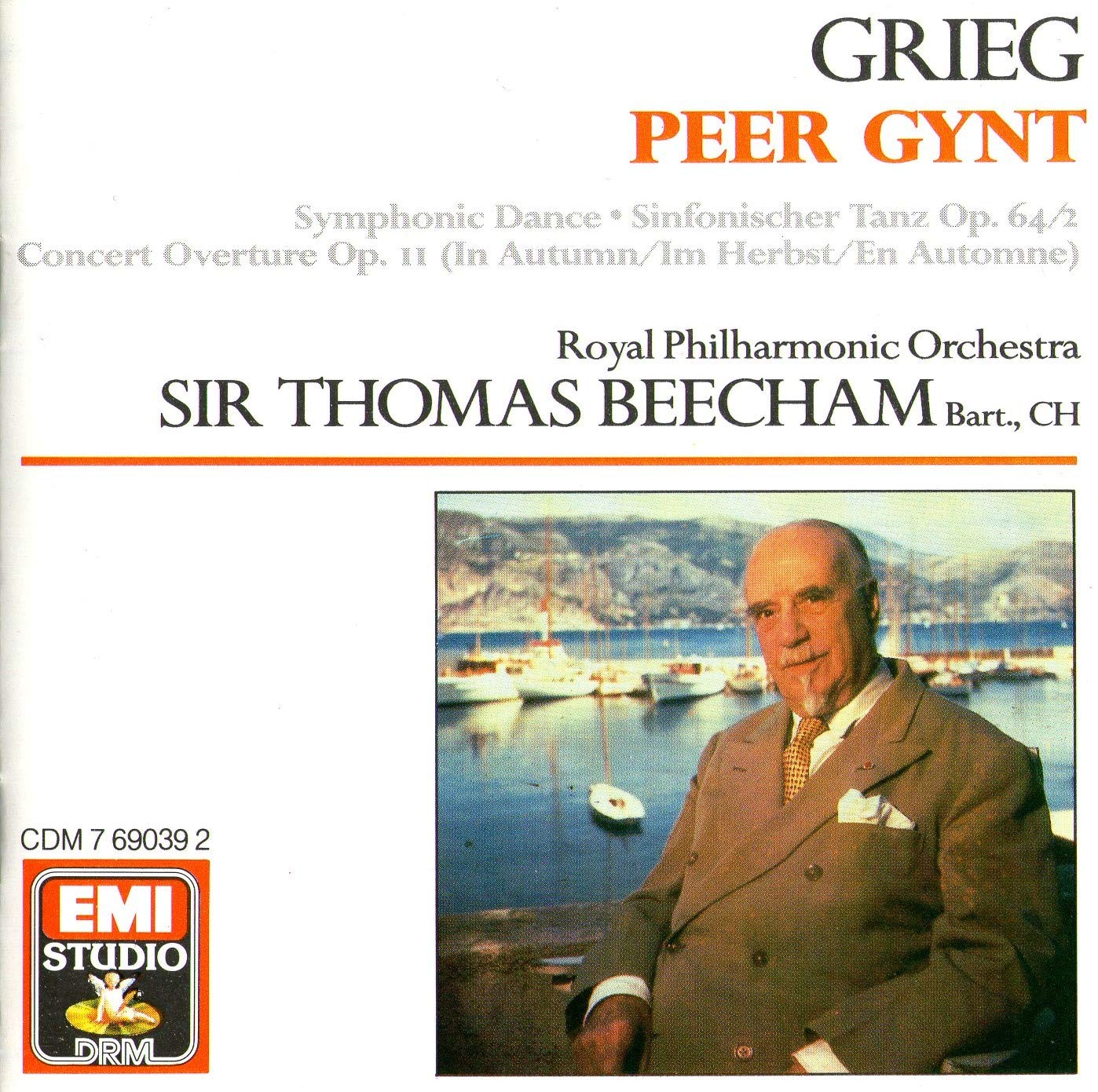Sir Thomas Beecham conducts Grieg Peer Gynt Incidental Music (EMI Studio DRM) [Audio CD]