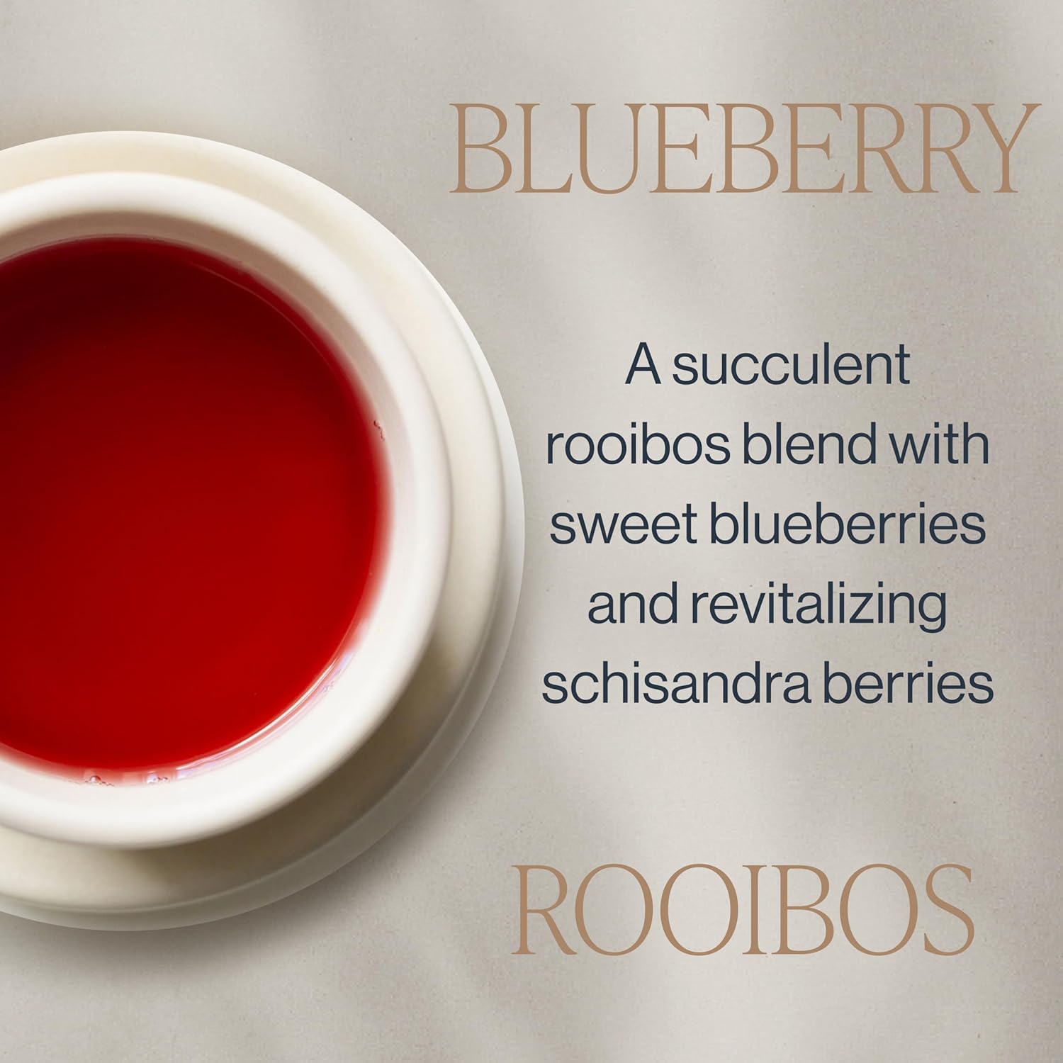 Rishi Tea Blueberry Rooibos Herbal Tea - Organic, Caffeine Free Loose Leaf Tea, Sweet & Tangy with Antioxidants, Ideal for Hot or Iced Tea - 4 Ounces, 11+ Servings