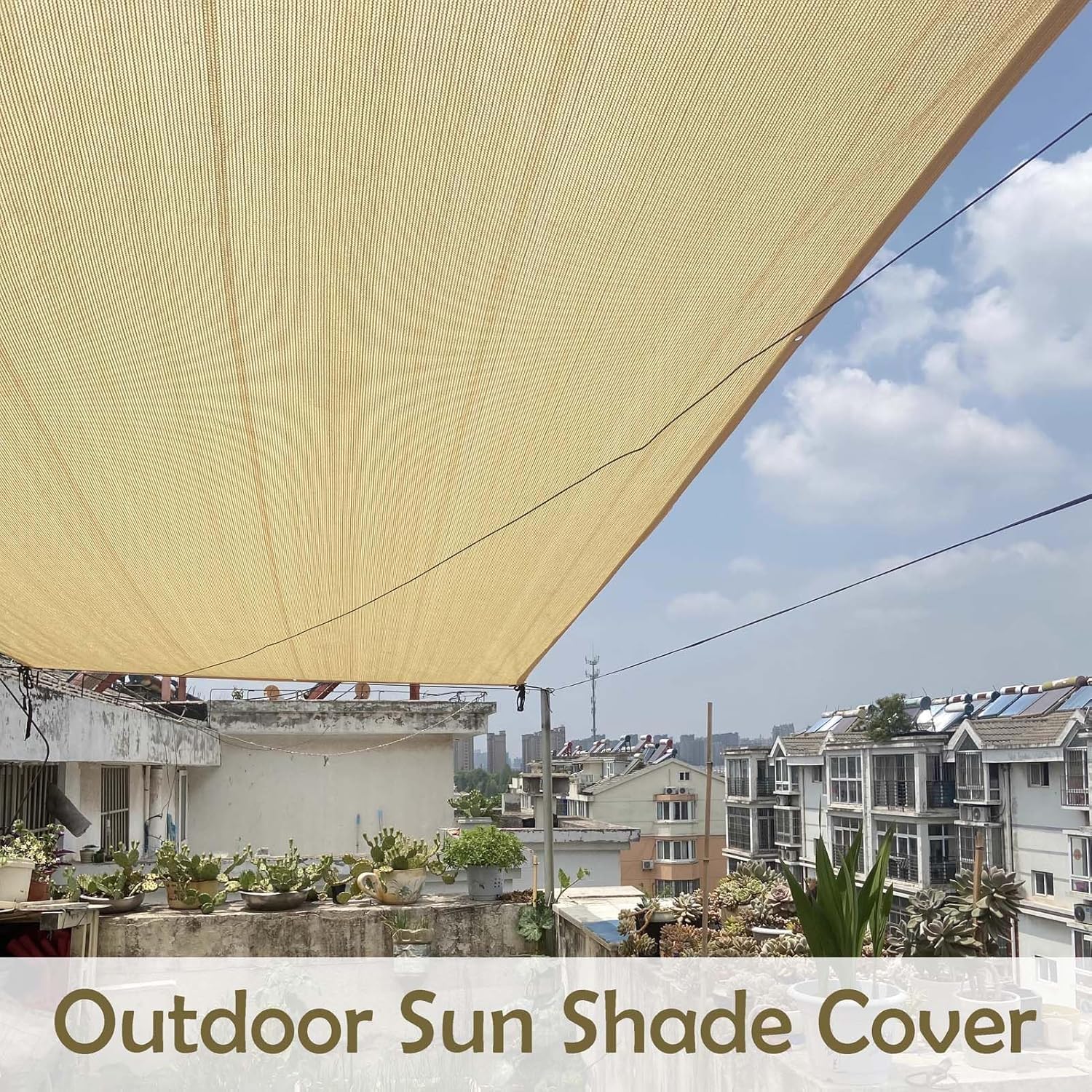 Toldo para Sombra con Ojales de 2x5 m, Tela para Sombra para Plantas, Cubierta de Malla para Sombra para pérgola de Patio Trasero de Invernadero, Red para Sombra de Patio al Aire Libre, Told