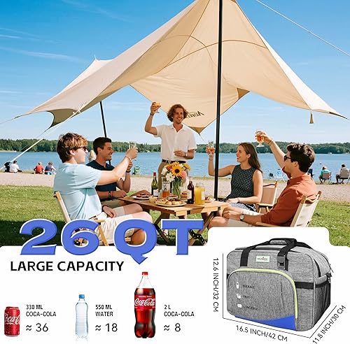 Miniatura 5 de 26Q - Bolsa térmica portátil para automóvil eléctrico con refrigeración activa, zonas duales y silenciosa de 38 dB, 3 capas aisladas de temperatura