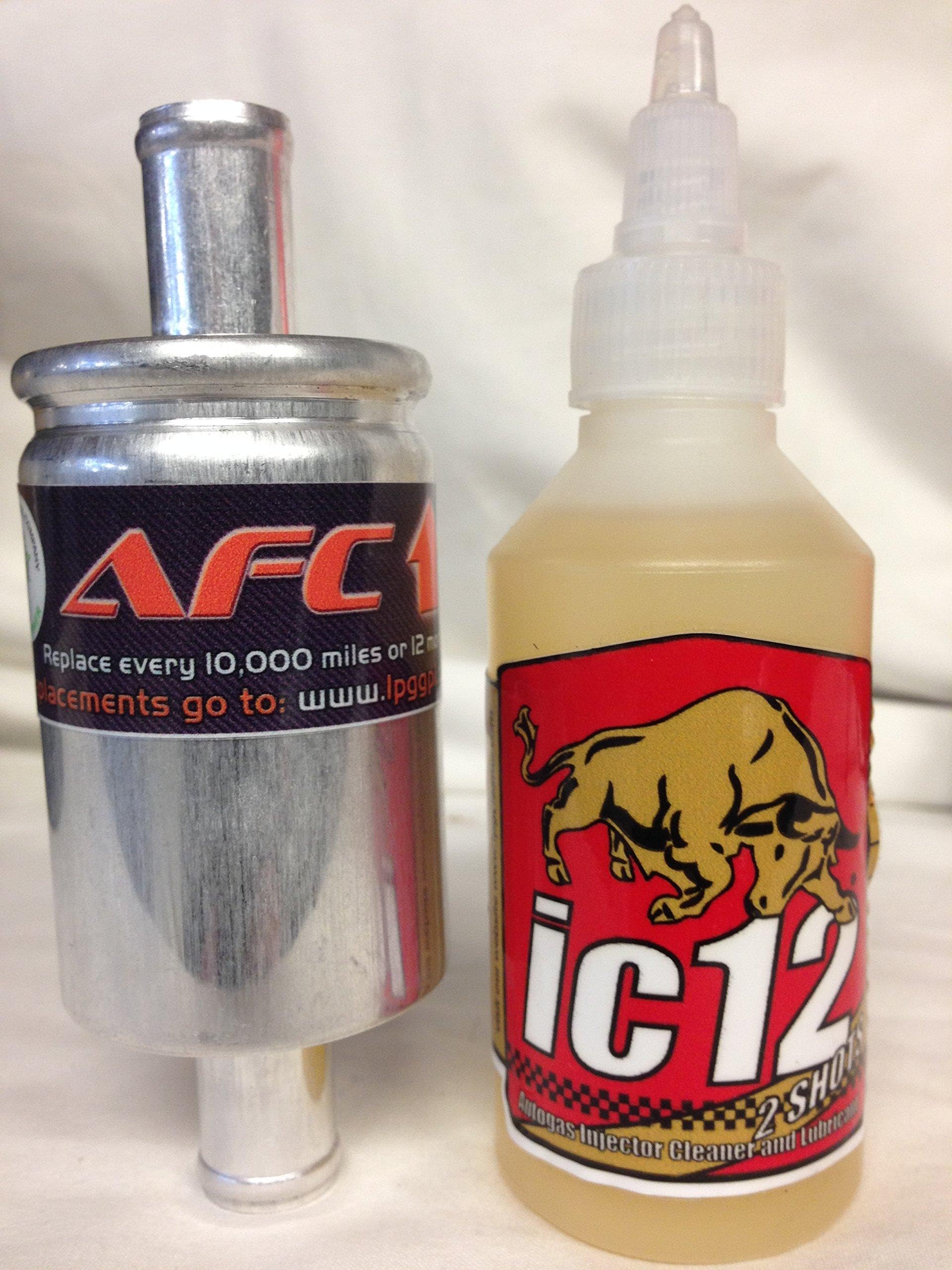 LPG GPL - IC12 LPG Injector Cleaner 100ml and 12x12 filter and clips