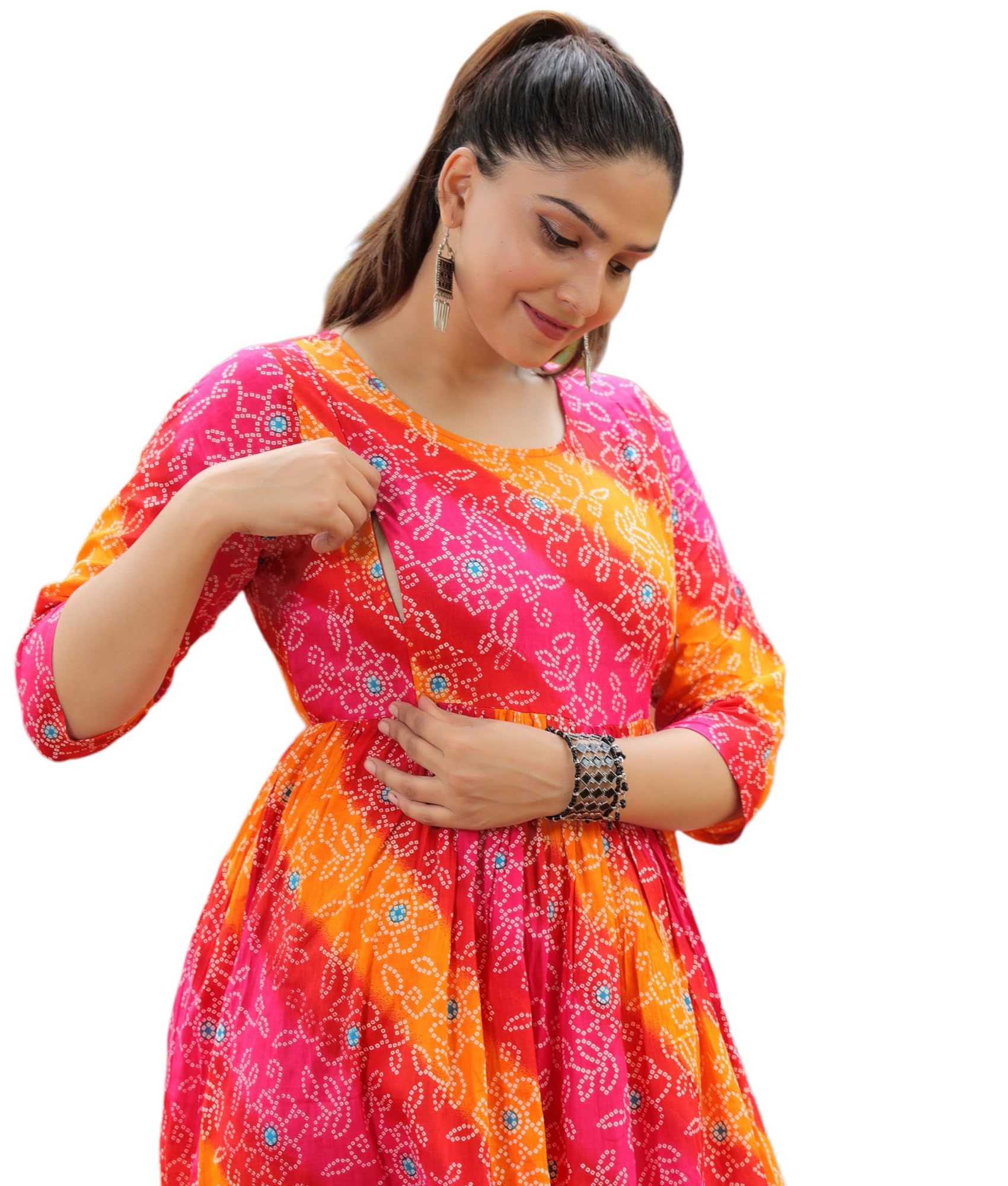 Jikonet Women's Maternity Kurti for Feeding Zippers (VJK)