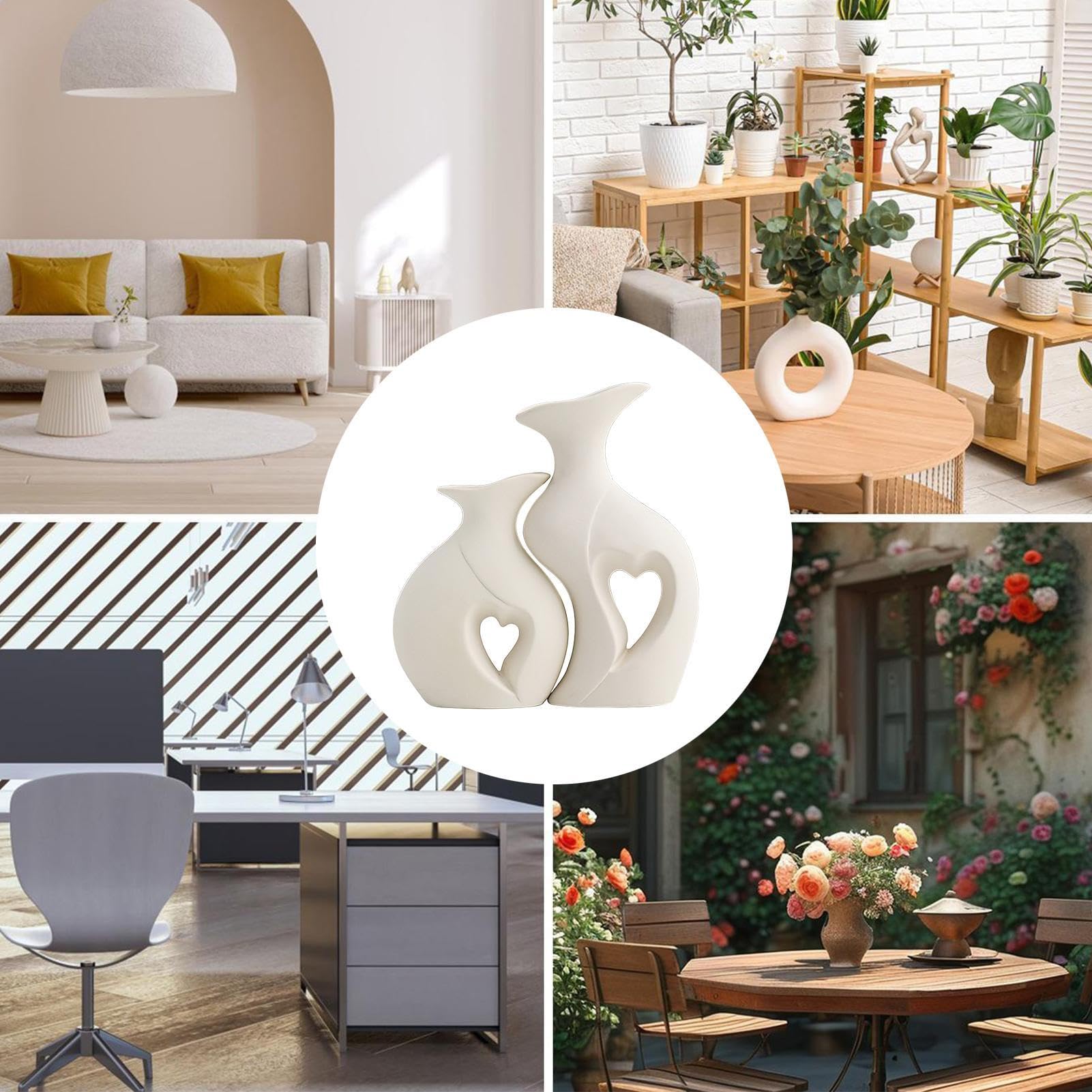Wazony stołowe, estetyczny nowoczesny wystrój domu ceramiczny | Nowoczesny dekoracyjny wazon na kwiaty, na bukiet salon biuro dom wiejski apartament hotel ślub urodziny
