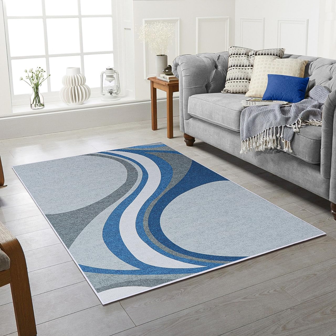 RUGSTORE Rubber Backed Indoor Outdoor Abstract Multi Design Extra Large Small Non Slip Rugs Hallway Runner Living Room Bedroom Kitchen Floor Carpet Mats Area Rugs (Design #14, 160 X 230 CM) โ image 1