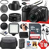 Nikon Z30 Mirrorless Camera with Nikon NIKKOR Z DX 16-50mm f/3.5-6.3 VR Lens + 64 GB Memory + LED Light + Camera Case + Tripod + More (24pc Bundle) (Renewed)
