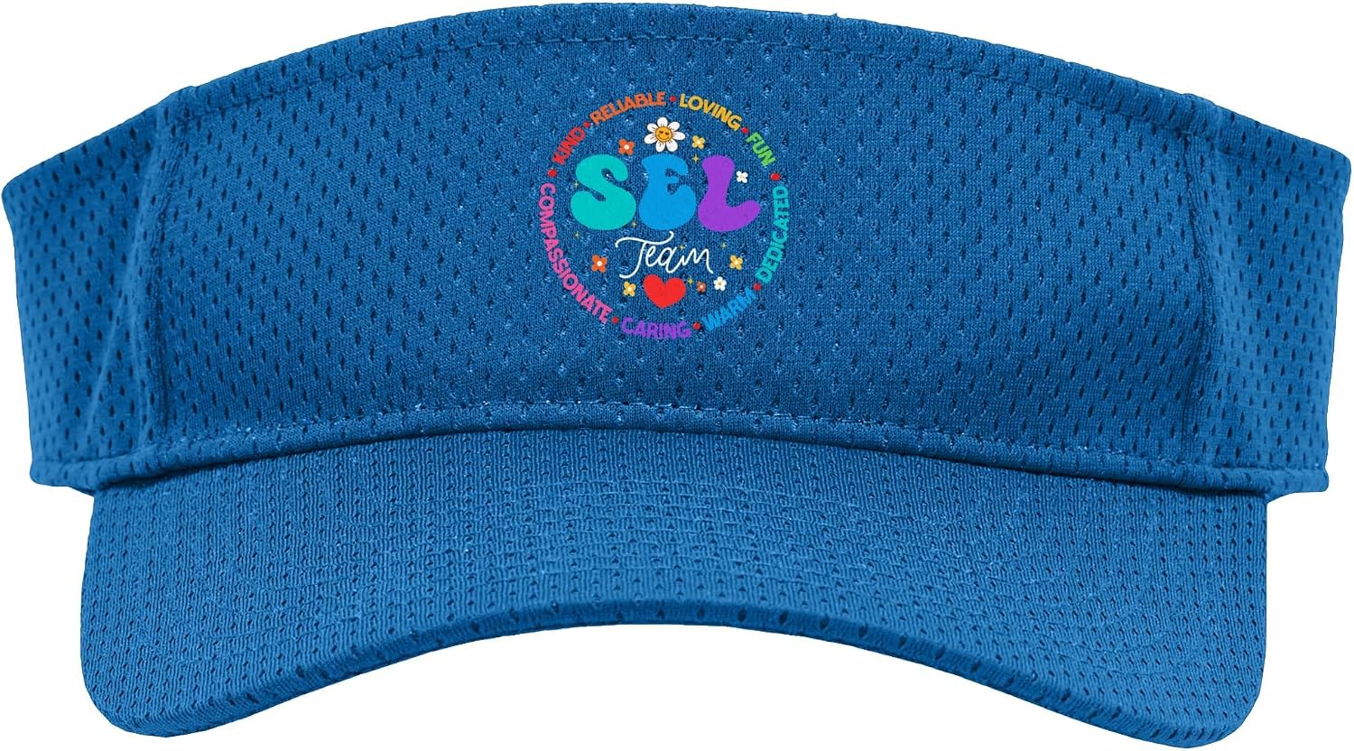 Groovy Social Emotional Learning Teacher SEL Team Sport Sun Visor