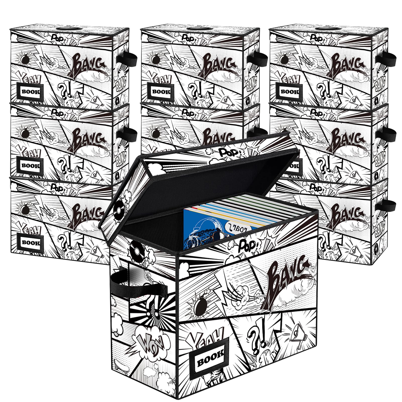 Rangement pour étagères de BD Cartoon Bombs : sublimez et organisez votre bibliothèque