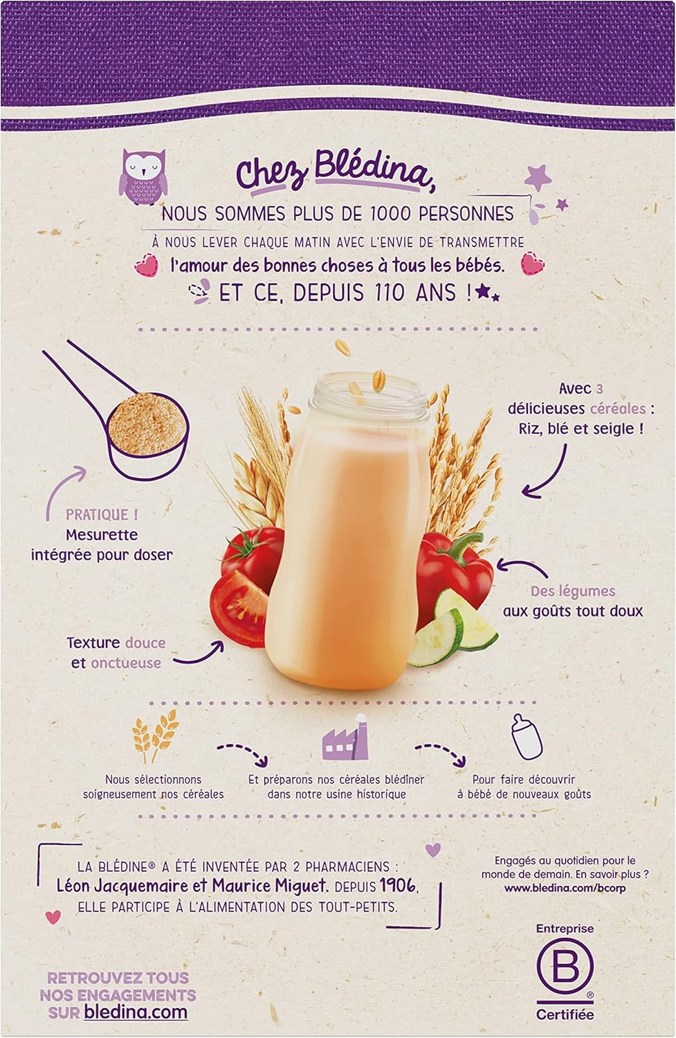 Bledina Blediner Cereales Du Soir Pour Bebe Multicereales Legumes Du Soleil Des 8 Mois Lot De 12 Boites Amazon Fr Epicerie