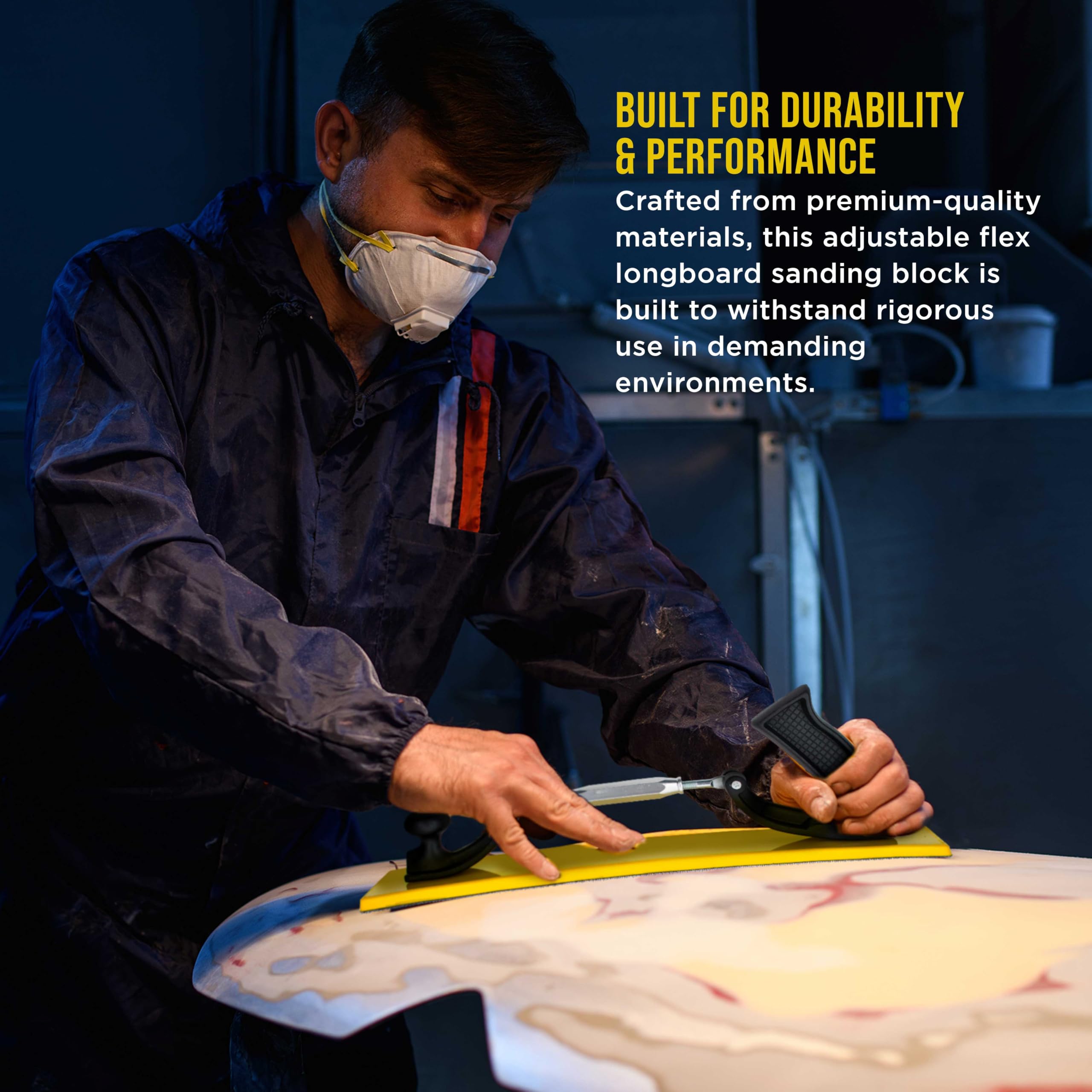 16" K-Block Sander Firm & Flex Hand Sanding Block Hook & Loop PSA Sand - TCP Global - View #10