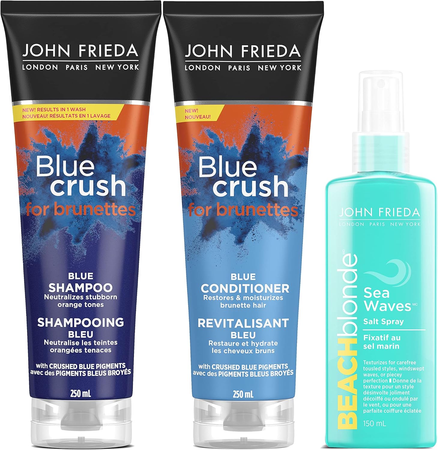 John Frieda Blue Crush Blue Shampoo and Conditioner for