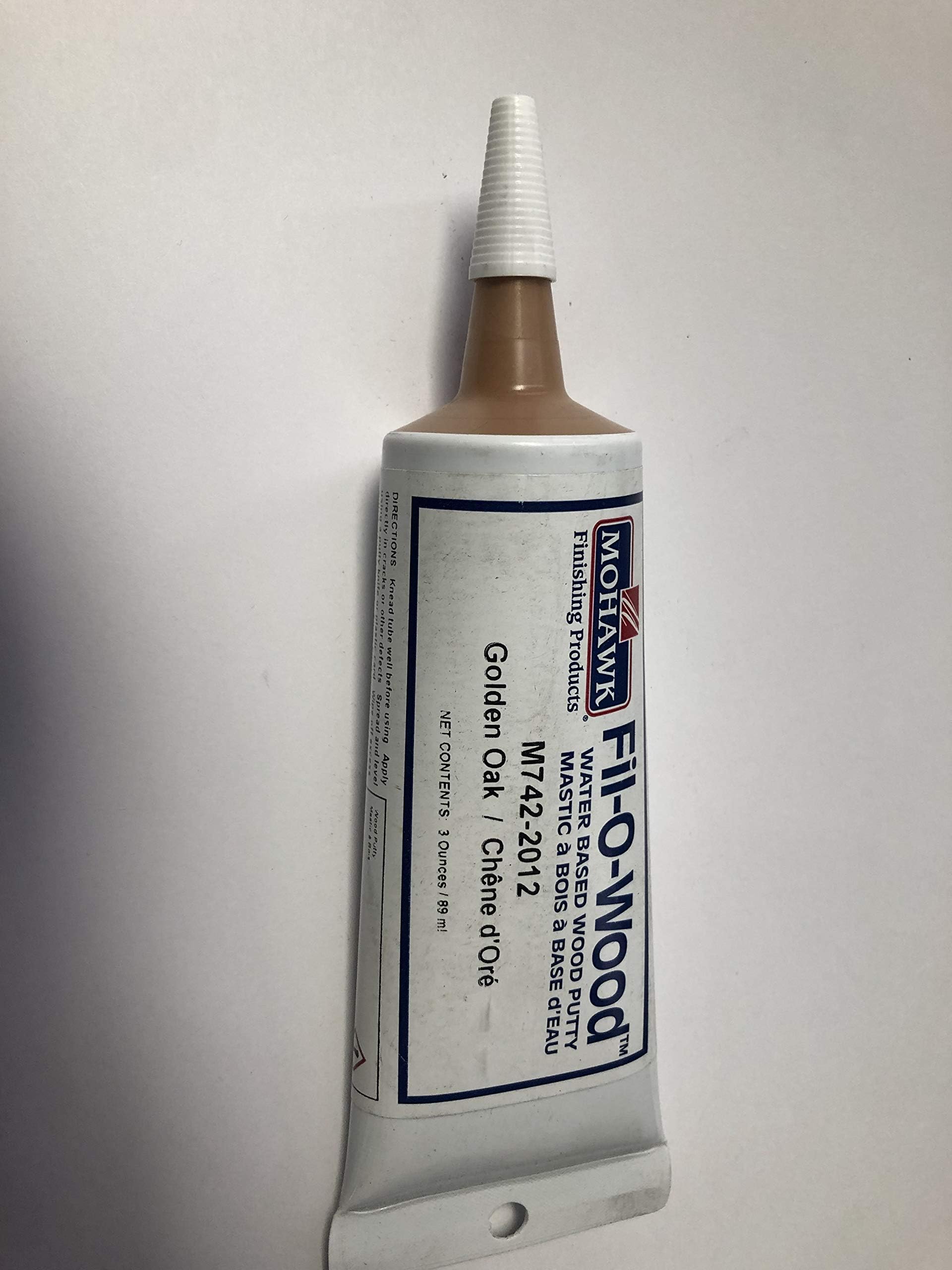 Fil O Wood Putty Tube Golden Oak M742-2012 - Waterbased Repair Putty for Corners and Holes - 13oz.
