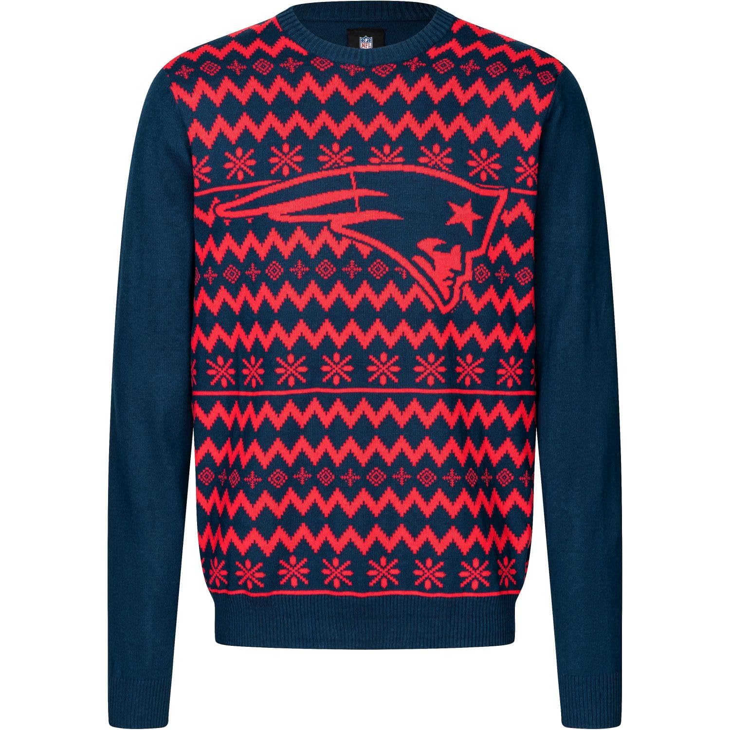 FOCO NFL Winter Sweater Strick Pullover New England Patriots - XL