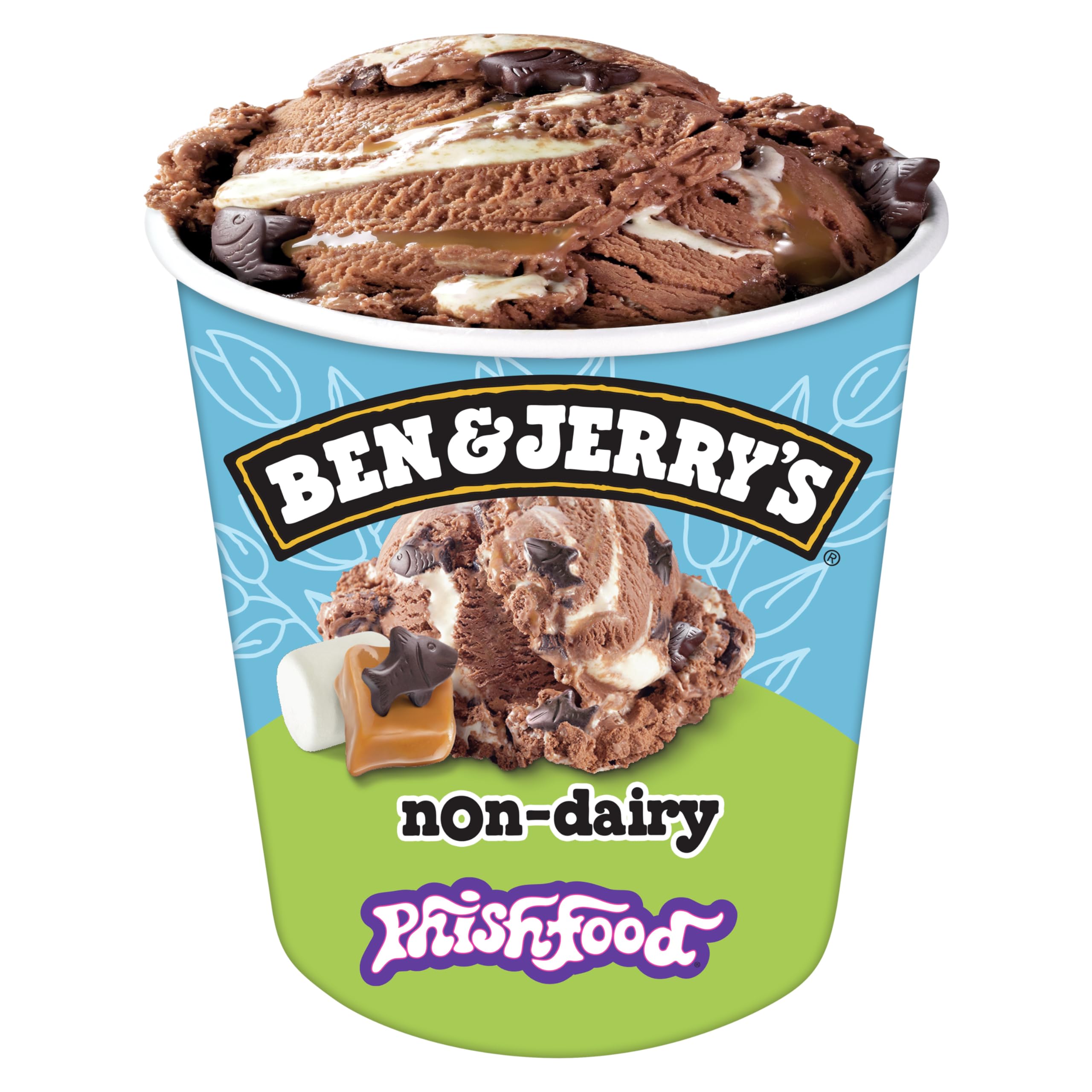 Ben & Jerry's, Non Dairy Phishfood Ice Cream, 16 Fl Oz