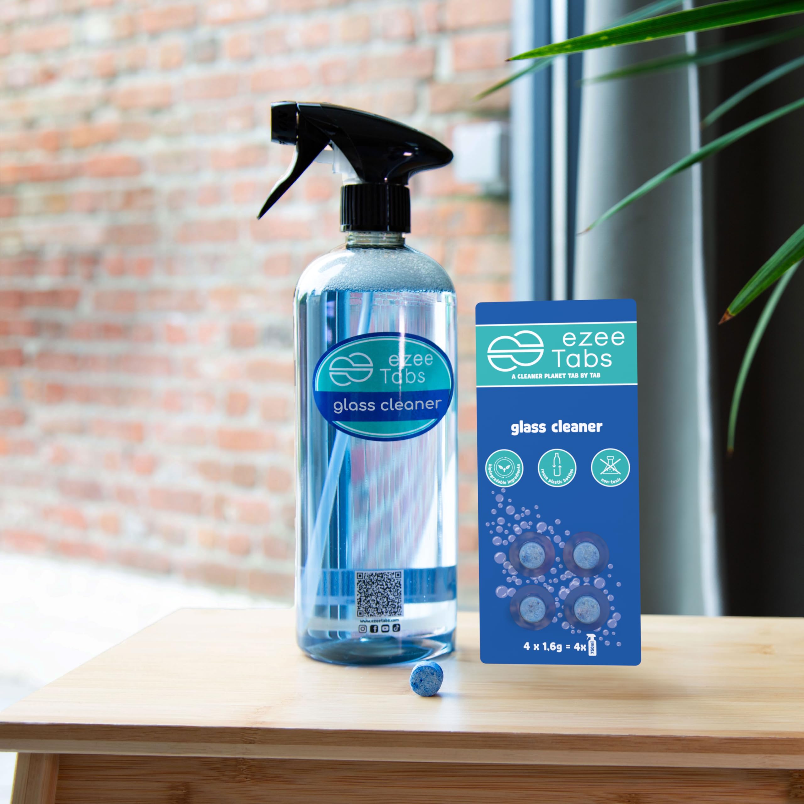 Detergente per vetri, 4 linguette