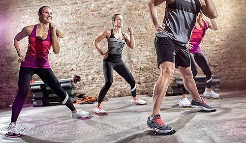 Miniatura 7 de Paquete múltiple de deslizadores de núcleo para entrenamiento, discos deslizantes de ejercicio de doble cara (paquete de 2, juegos negros y rojos)