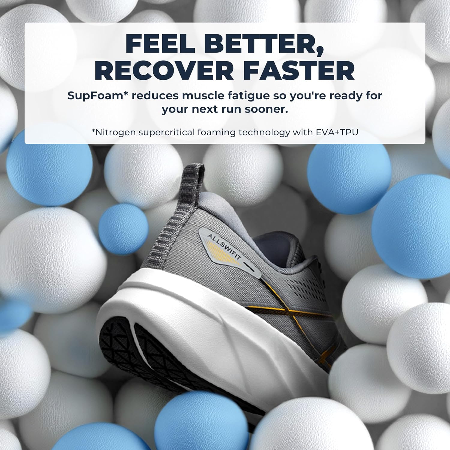 Men's Road Running Shoes Cushion Tennis Shoes Non-Slip Comfortable Lightweight Gym Workout Athletic Arch Support Walking Sneakers Active5K - Image 3