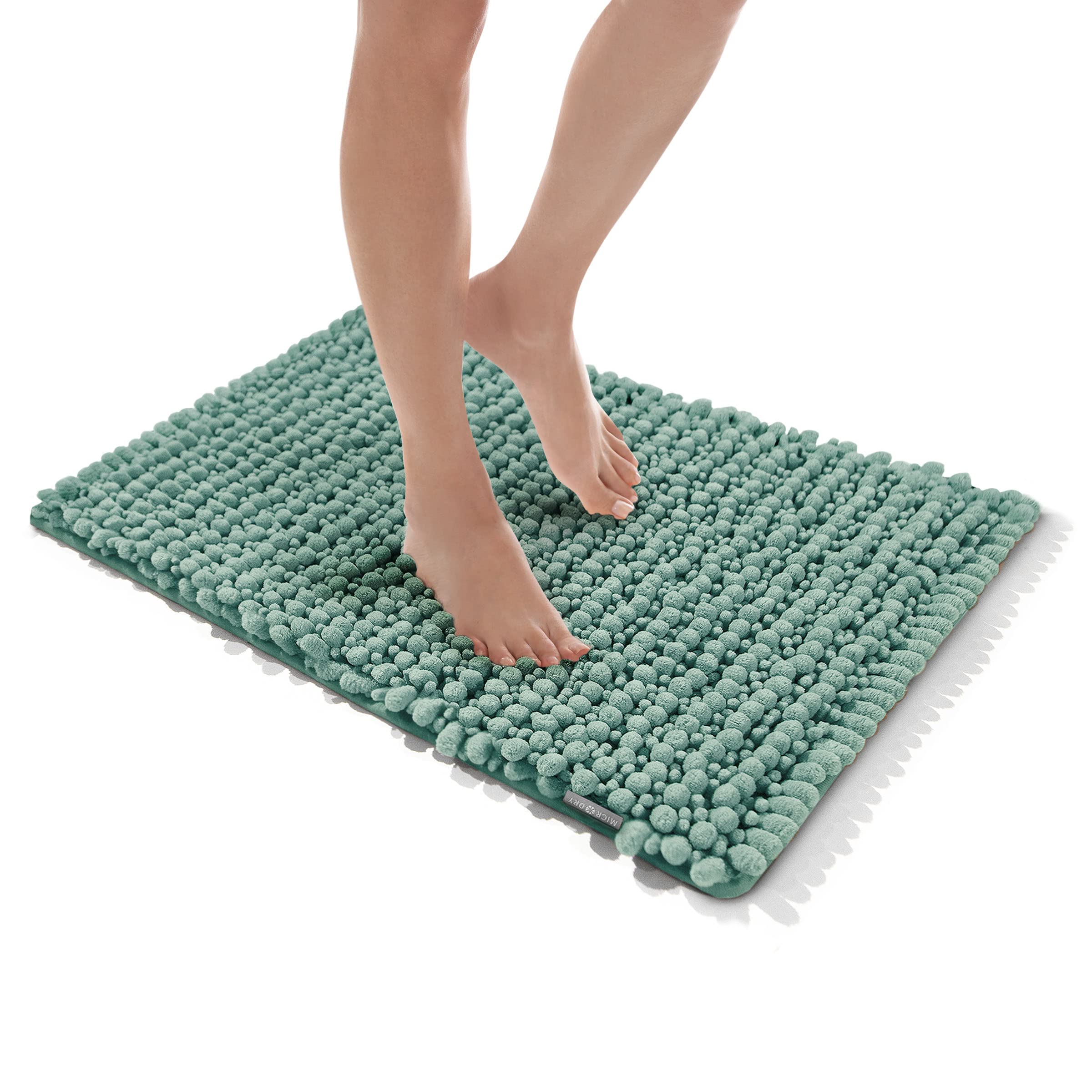 Amazon.com: MICRODRY Chenille Memory Foam Bath Mat with High Low