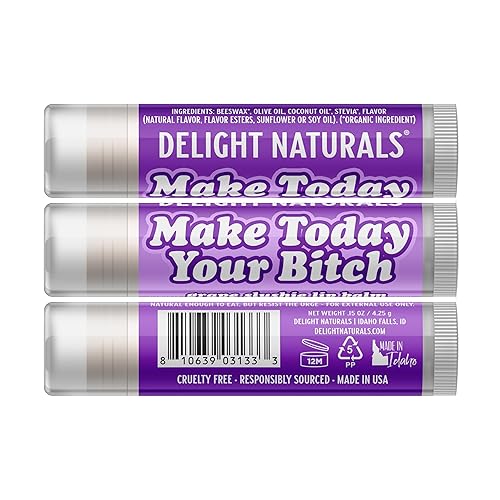 Miniatura 3 de Delight Naturals - Delightfully Rude - Set de regalo de bálsamo labial "B Better Have My Lip Balm