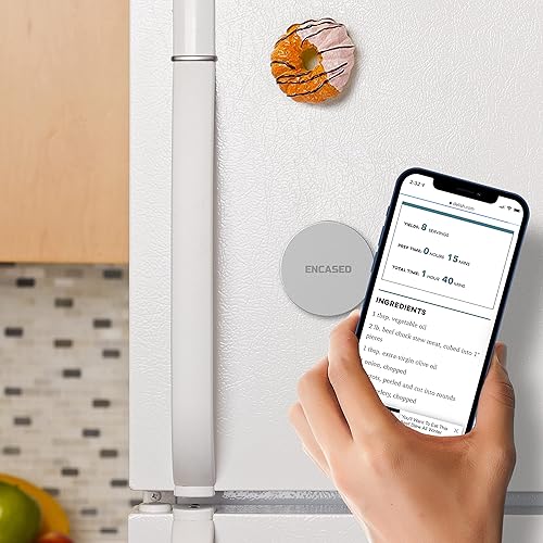 Miniatura 5 de ENCASED Soporte adhesivo para iPhone, compatible con soporte MagSafe (ultra delgado de 0.15 pulgadas), disco de montaje magnético seguro para pared,