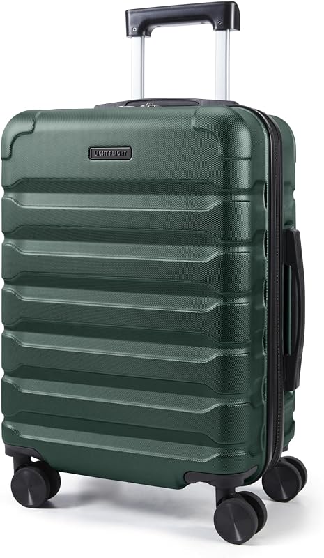 Carry On Luggage, 20" Carry-On Suitcase, Deep Green