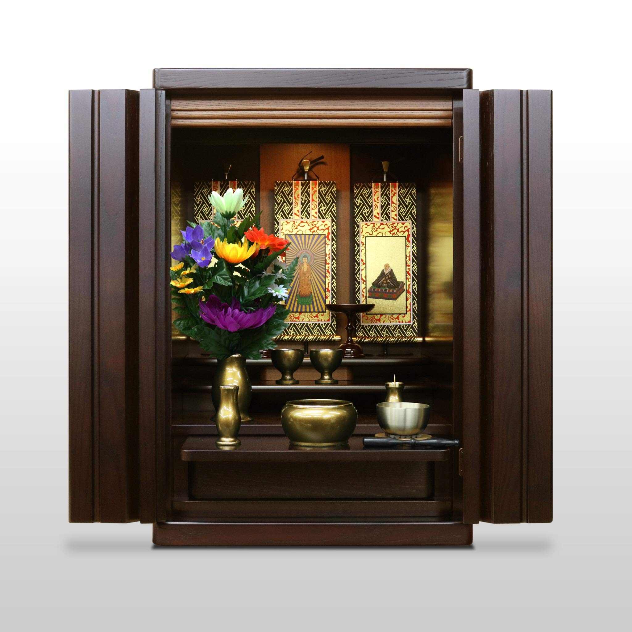 ミニ仏壇？？ Amazon｜京仏壇いせむら ミニ仏壇トラスト 【国産品】お仏具セット付