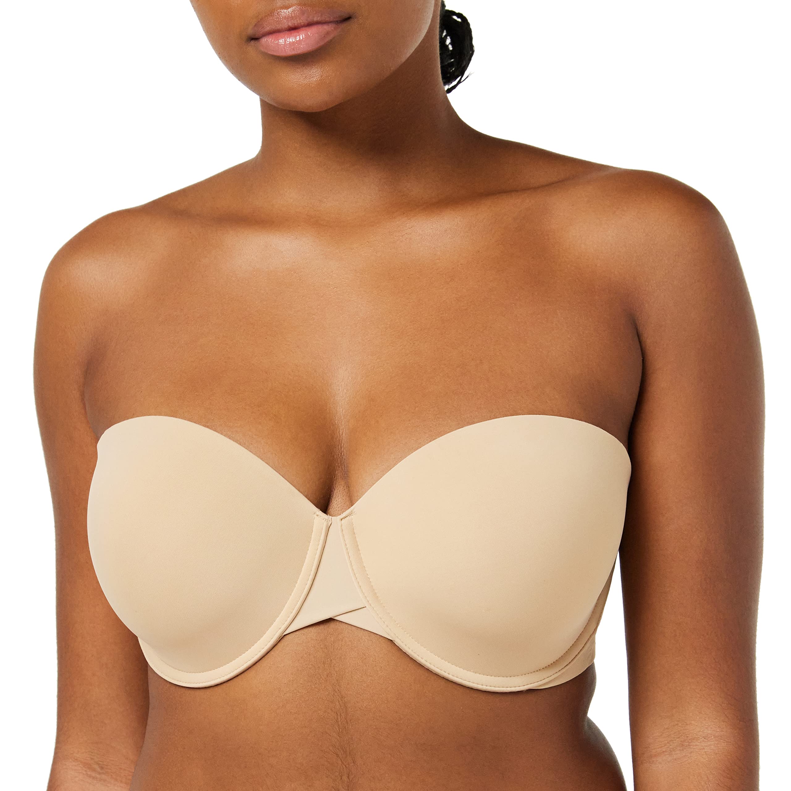 Calvin Klein Women's Lght Lined Strapless Pad, Bare, (Size:0C30) Beige