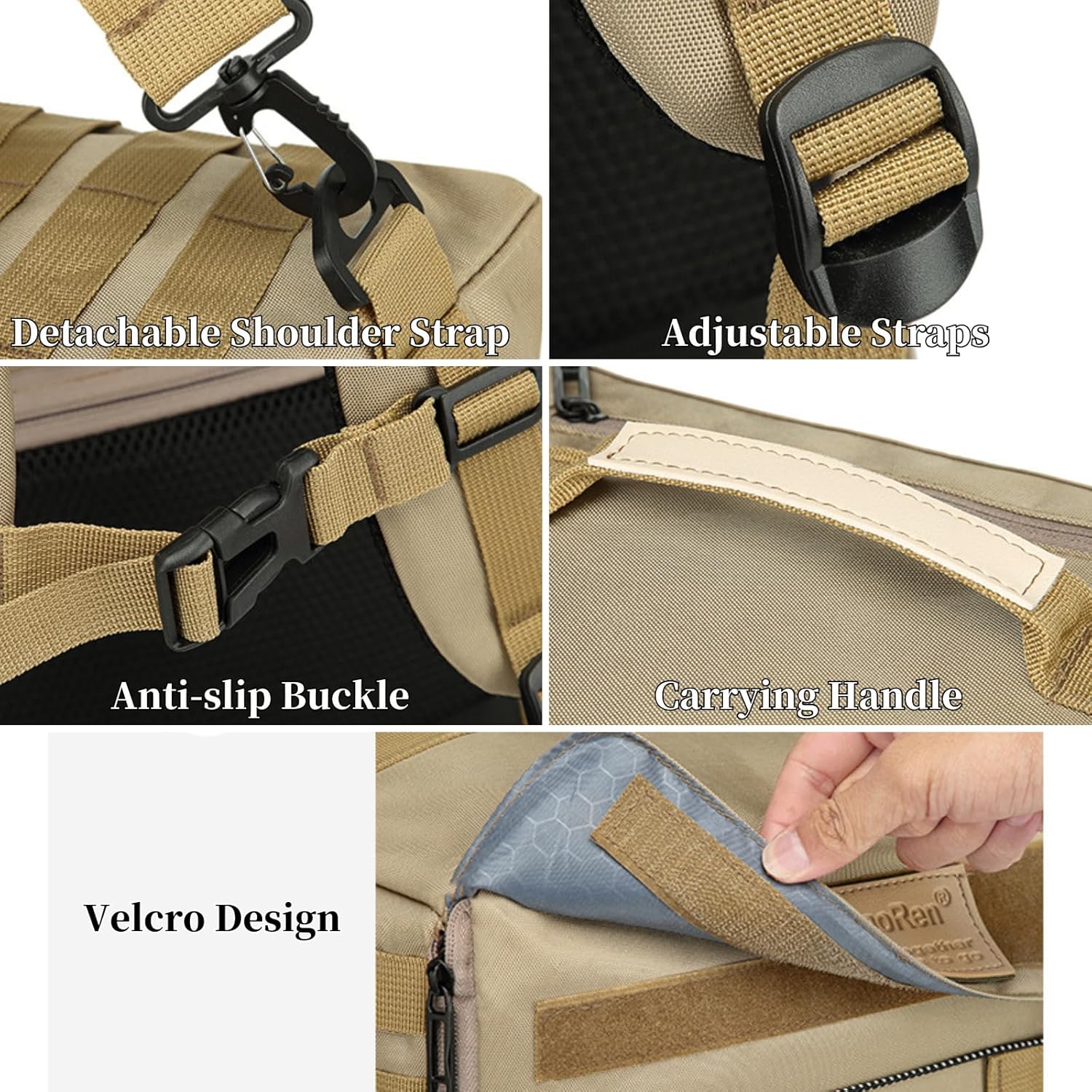 45L Travel Backpack, 15.6 Inch Laptop Backpack for Men Women, Large Carry on Backpack Airplane Approved, Waterproof Rucksack Casual Daypack with Shoe Compartment for Work Business Hiking Black - Image 5