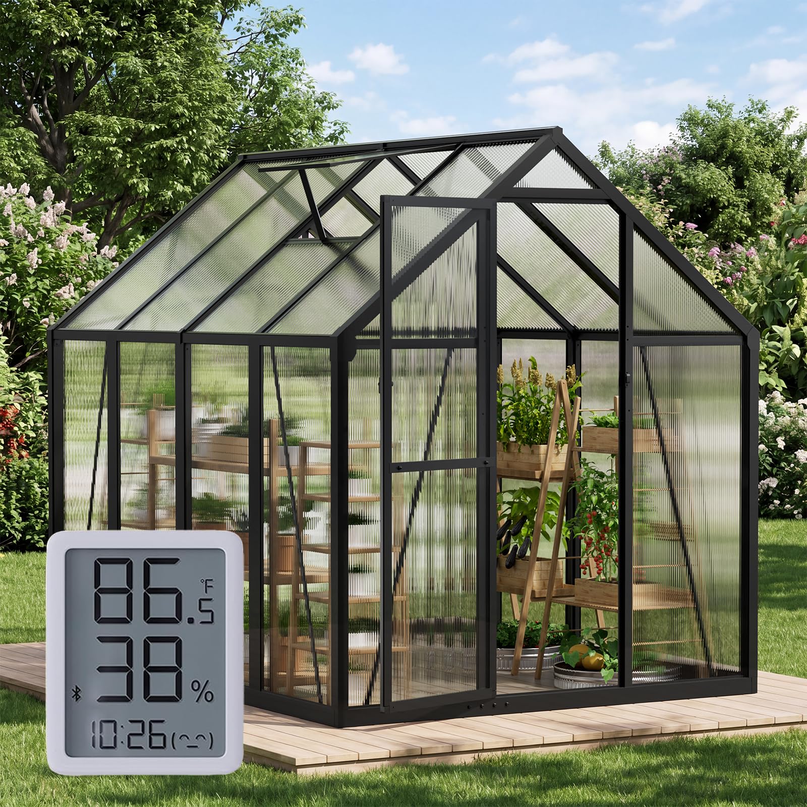 Sylviera 6x8 FT Greenhouse