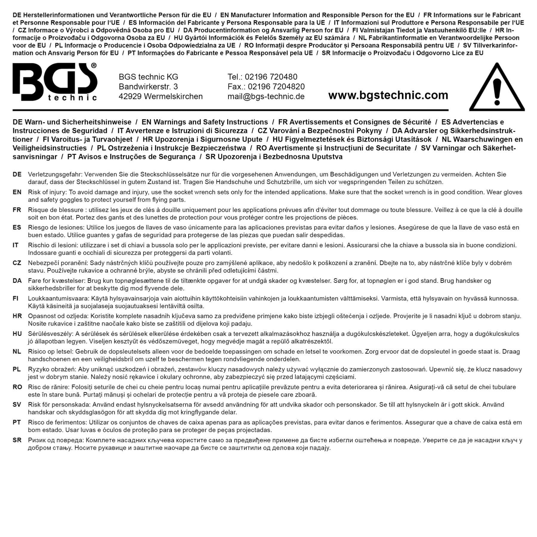MALLETKA Zestaw DOUILLE, narzędzie ręczne 216 sztuk BGS DIY