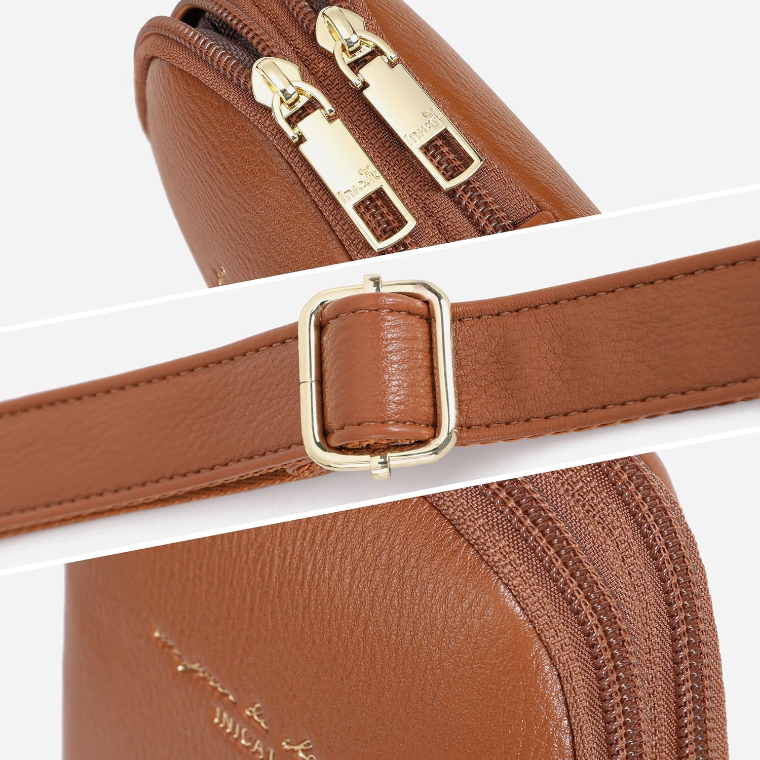 INICAT Small Sling Bag for Women Everyday & Travel Crossbody Bags Lightweight Cross Body Purses Vegan Leather - Image 7