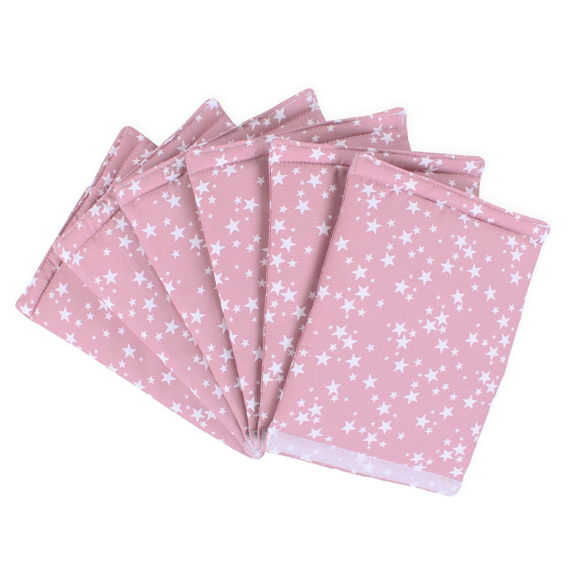 babybayUltrafresh Piqué Cot Bumper Suitable for Original Model Berry Stars White