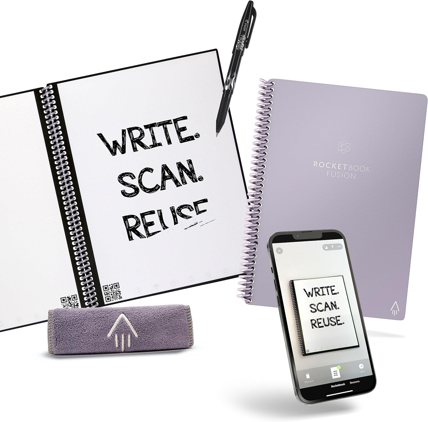 Rocketbook Fusion Smart Reusable Notebook Calendar, ToDo Lists, and