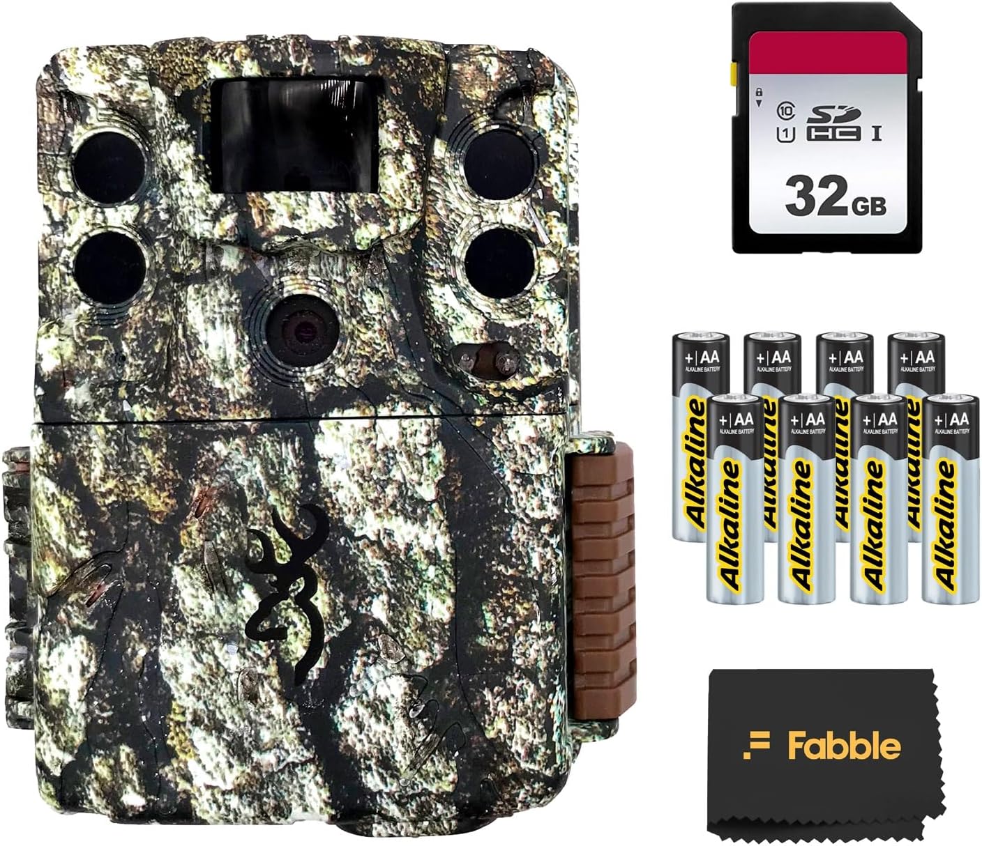 Browning Command Ops Elite 20 Trail Camera Bundle with SD Card, Batteries, and Cleaning Cloth – Complete Wildlife and Outdoor Scouting Kit for Hunting, Monitoring, and Security