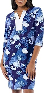 Women's 3/4 Sleeve Tunic Dress - Buy now