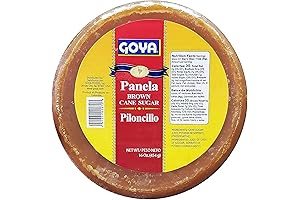 GOYA Piloncillo Panela Colombiana Brown Cane Sugar, 1 lb Round Redonda Panela