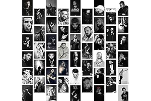 LIYA Drake Black and White Aesthetic Wall Collage Kit for Drake Party