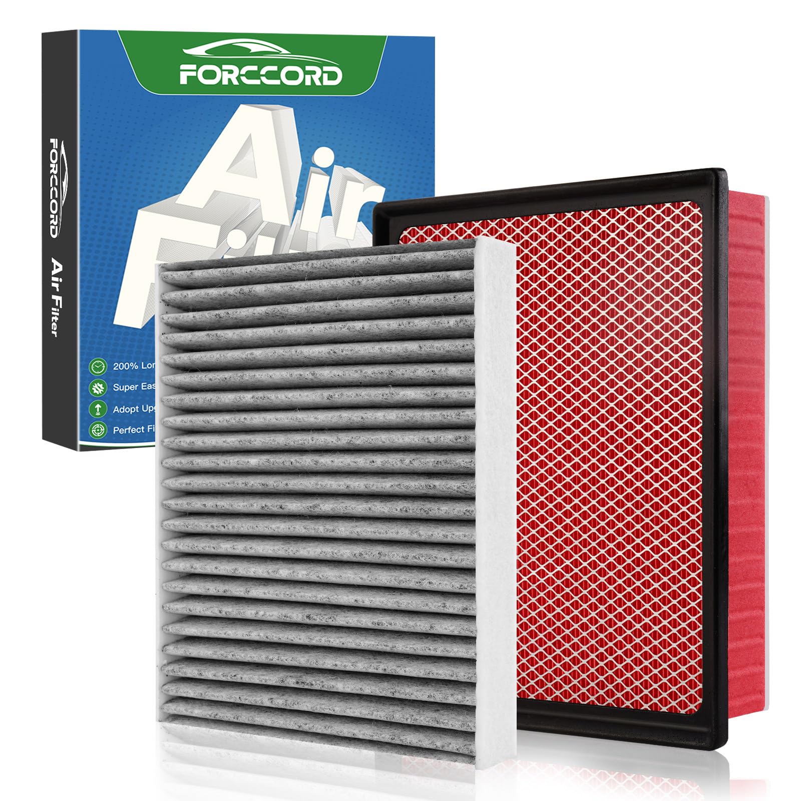 Cabin &amp; Engine Air Filter Combo for 2014-2021 Toyota Tundra 5.7L/4.6L