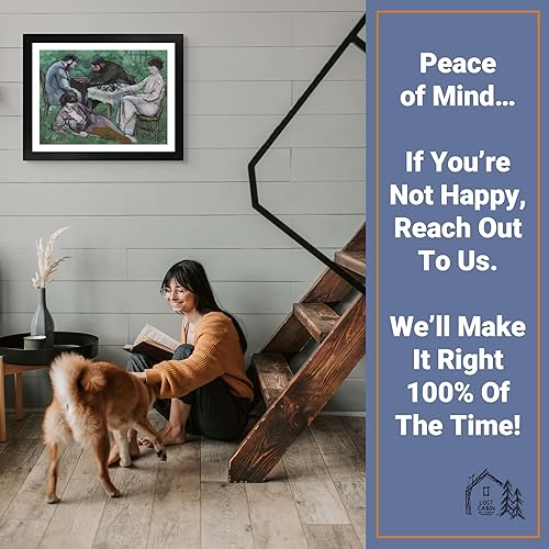 Miniatura 5 de Lost Cabin The Chess Game de Marcel Duchamp  Impresión enmarañada en marco plano negro  Reproducción de pinturas de obras de arte finas  Póster