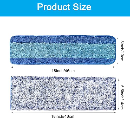 Miniatura 6 de MZY LLC 6 almohadillas de limpieza de microfibra para Bona, almohadillas lavables y reutilizables para limpiador de suelos de madera dura Bona,