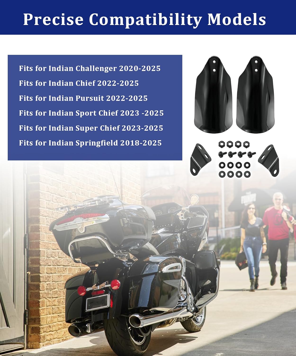 New Upgraded Motorcycle Handguards Fits for Indian Challenger/Indian Pursuit/Chief/Chieftain/Springfield/Roadmaster,Indian Motorcycle Accessories,Motorcycle Protective Gear