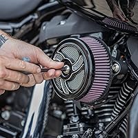 Vista 4 de S&S Cycle Torker Stealth - Funda para filtro de aire, color negro