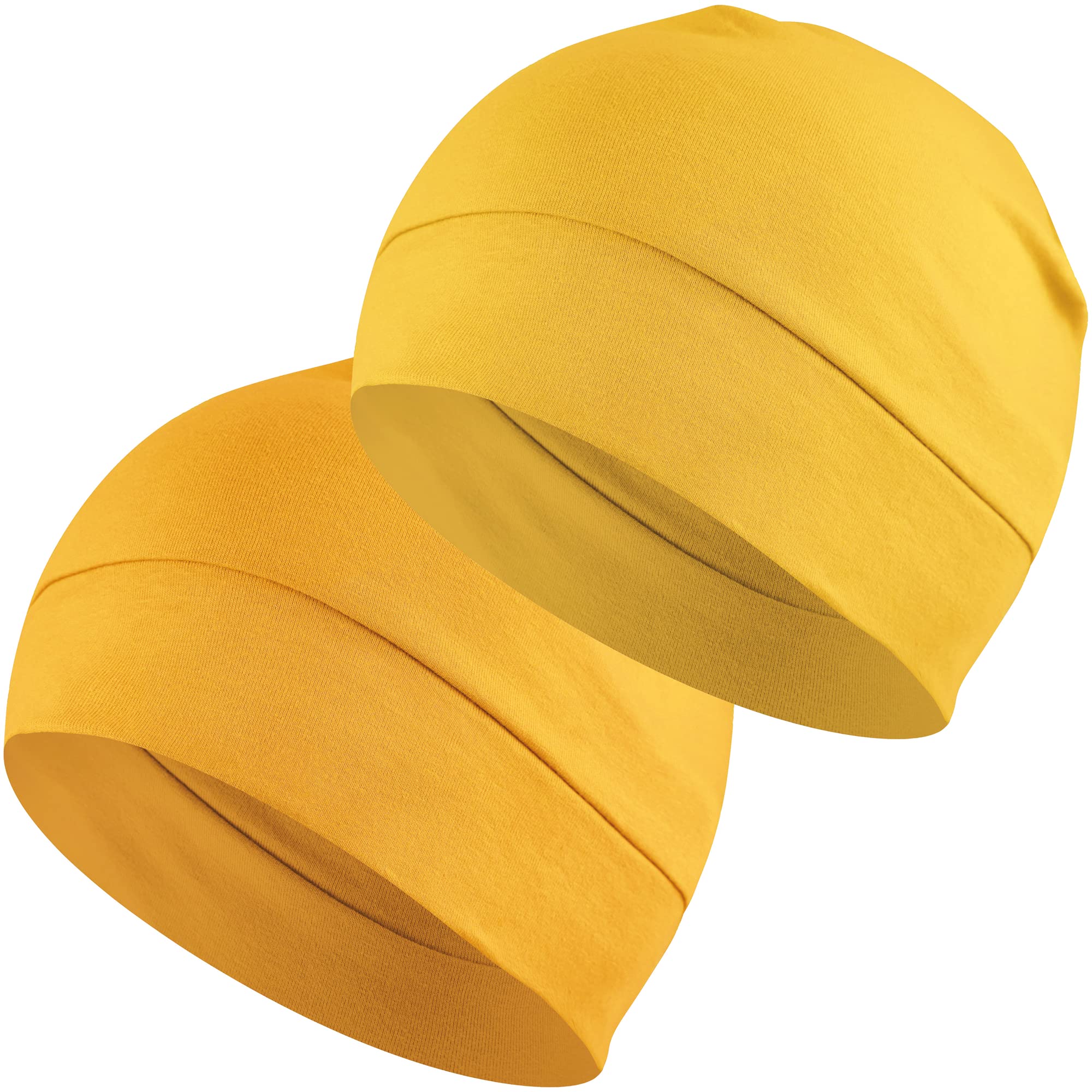 Headshion 100% Cotton Skull Caps Beanie Sleeping Hats for Men Women