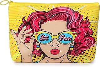 Jiada Soft Touch Makeup Pouches for Women Stylish Pouch for Makeup Accessories Travel Pouch Cosmetic Pouches Toiletry Bag ...
